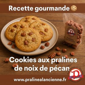 Lire la suite à propos de l’article 🍪 Recette gourmande : cookies aux pralines de noix de pécan signés Maison Maurice