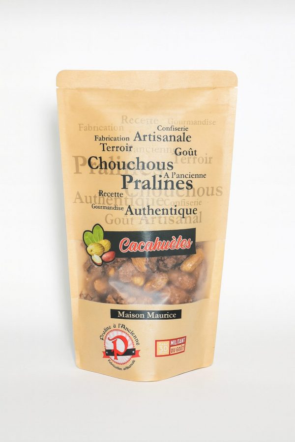 Pralines de cacahuètes artisanales 150 g – Maison Maurice, fabrication artisanale dans le Gard